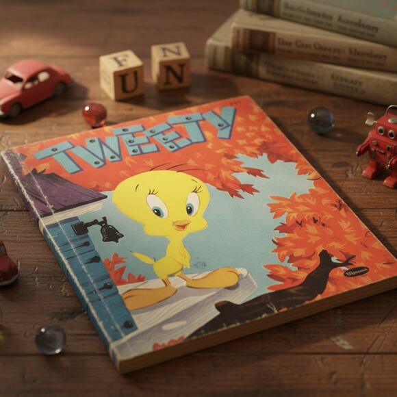 Vintage 1953 Tweety Hardcover Book | Warner Bros Children’s Collectible Story - Picture 1 of 10